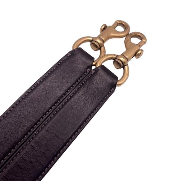 COACH Black and Gold Replacement Strap - Picture 1 of 4